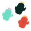 3pcs Cactus Silicone Face Wash Brush Set Exfoliating Facial Cleansing Tool for Women Handheld Makeup Removal Brush for Home Skincare view 1