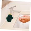 3pcs Cactus Silicone Face Wash Brush Set Exfoliating Facial Cleansing Tool for Women Handheld Makeup Removal Brush for Home Skincare view 4