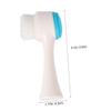 2pcs Double-Sided Facial Cleaning Brush Set Soft Silicone Nose Brush and Skin-Friendly Material Portable for Home Travel view 2