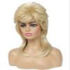 Cariniss Mullet Wig for Women Shoulder Length Synthetic Cosplay Wig 80s Wigs Halloween Cosplay Daily Hair Wigs (Light Blonde) view 4