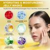 Angeland Jelly Mask for Facials Professional, Hydrating & Moisturizing Peel-Off Natural Gel Face Mask SkinCare, Professional Spa Use Jelly Face Masks, Deep Hydration & Glow 23 Fl Oz (6 Pcs) view 3