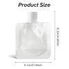 12Pcs Travel Pouches for Toiletries, Travel Size Refillable Empty Squeeze Pouch Containers, Clear Travels Pouches for Shampoo Conditioner Lotion Soap Liquids(30ml) view 2