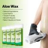 Waxers Roll on Wax Kit Aloe Vera Waxing Roller Depilatory for Women Men Soft Wax Hair Removal Kit for Larger Areas at Home view 2