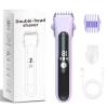 Msiud Facial Hair Removal for Women, 2 in 1 Electric Shaver for Women, Dual Head Ceramic Blad, with Digital Display, Rechargeable Epilators Hair Removal for Beard Body Grooming view 1