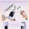 Msiud Facial Hair Removal for Women, 2 in 1 Electric Shaver for Women, Dual Head Ceramic Blad, with Digital Display, Rechargeable Epilators Hair Removal for Beard Body Grooming view 2