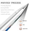 Tweezers - Pointed Slant Tweezer Set - Precision Tweezers for Women and Men Facial Hair, 420 Stainless Steel Pointed Slant Tweezers for Any Unwanted Hair; Ingrown Hair & Eyebrows, Travel Case Included view 4