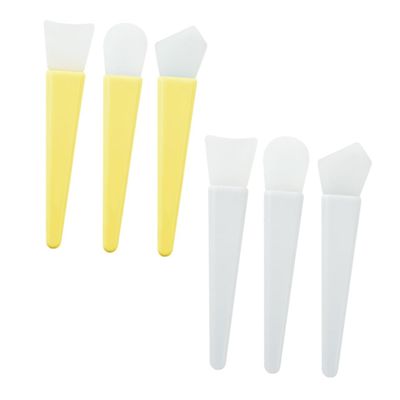 2sets Silicone Face Mask Brush Lotion Applicator Facial Mud Silicone Mask Applicators Face Care Tools Kit