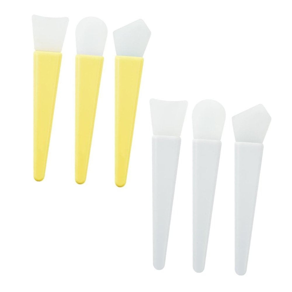 2sets Silicone Face Mask Brush Lotion Applicator Facial Mud Silicone Mask Applicators Face Care Tools Kit