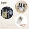 yeeplant for Facial Cleanser, Dish Soap, Or Hand Soap, Crystal Texture, Zinc Alloy Top, Clear Glass Pump Bottle, Foam Soap Dispenser, 2 Packs view 2