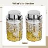 yeeplant for Facial Cleanser, Dish Soap, Or Hand Soap, Crystal Texture, Zinc Alloy Top, Clear Glass Pump Bottle, Foam Soap Dispenser, 2 Packs view 4