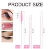 DONGYUNAI 200pcs Disposable Mascara Wands Lip Applicator Makeup Brush Sets, 50 Eyelash Brush 50 Lipstick Wands 100 Micro Brushes with Box for Eyebrow Extension Makeup Kits Pink view 2