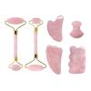 BMXIAJW Rose Quartz Face Jade Roller Massagers Guasha Set Gua Sha Tools Natural Stone Gouache Scraper for Massage Beauty Tool(Type 12) view 2