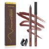 24 Hr Waterproof Eyeliner Duo Sharpenable Eye Pencil, Smudge-Proof, Transfer-Proof, Up to 16HR Wear, Smooth No-Tug Formula, Hydrating Liner With Vitamin E- With eyebrow pencil sharpener (Plum) view 1