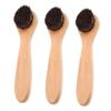 3pcs Facial Cleansing Brush with Soft Bristles and Wood Handle Deep Cleaning and Exfoliating Face Scrubber for All Skin Types Gentle Skin Care Tool view 1