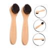 3pcs Facial Cleansing Brush with Soft Bristles and Wood Handle Deep Cleaning and Exfoliating Face Scrubber for All Skin Types Gentle Skin Care Tool view 2
