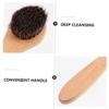 3pcs Facial Cleansing Brush with Soft Bristles and Wood Handle Deep Cleaning and Exfoliating Face Scrubber for All Skin Types Gentle Skin Care Tool view 3