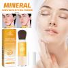 Mineral Sunscreen Setting Powder, Powder Sunscreen Face, SPF 50 PA++, Oil Control Lightweight Breathable Translucent Concealer Brush Face Powder for All Skin view 2