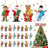 24 Set 48 Pcs Christmas Hand Cream Gift Bulk for Women Coworker Christmas Tree Ornament Hand Lotion Party Favor with Card Ribbon Holiday Decor Stocking Stuffer Gift for Women (Xmas Style) view 1