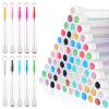 Grevosea 100 Pcs Spoolies for Eyelash Extensions, Diamond Lash Spoolies with Tube Disposable Mascara Wands Eyelash Brushes Eyebrow Applicator Makeup Tool (Mixed Color) view 1