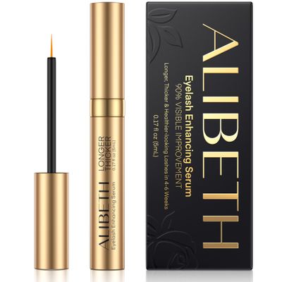Alibeth Lash Serum for Eyelash Growth - Lash Enhancer for Thicker Longer and Fuller Eyelashes - Advanced Natural Formula Vegan & Cruelty-Free 0.17 Fl Oz (Pack of 1)