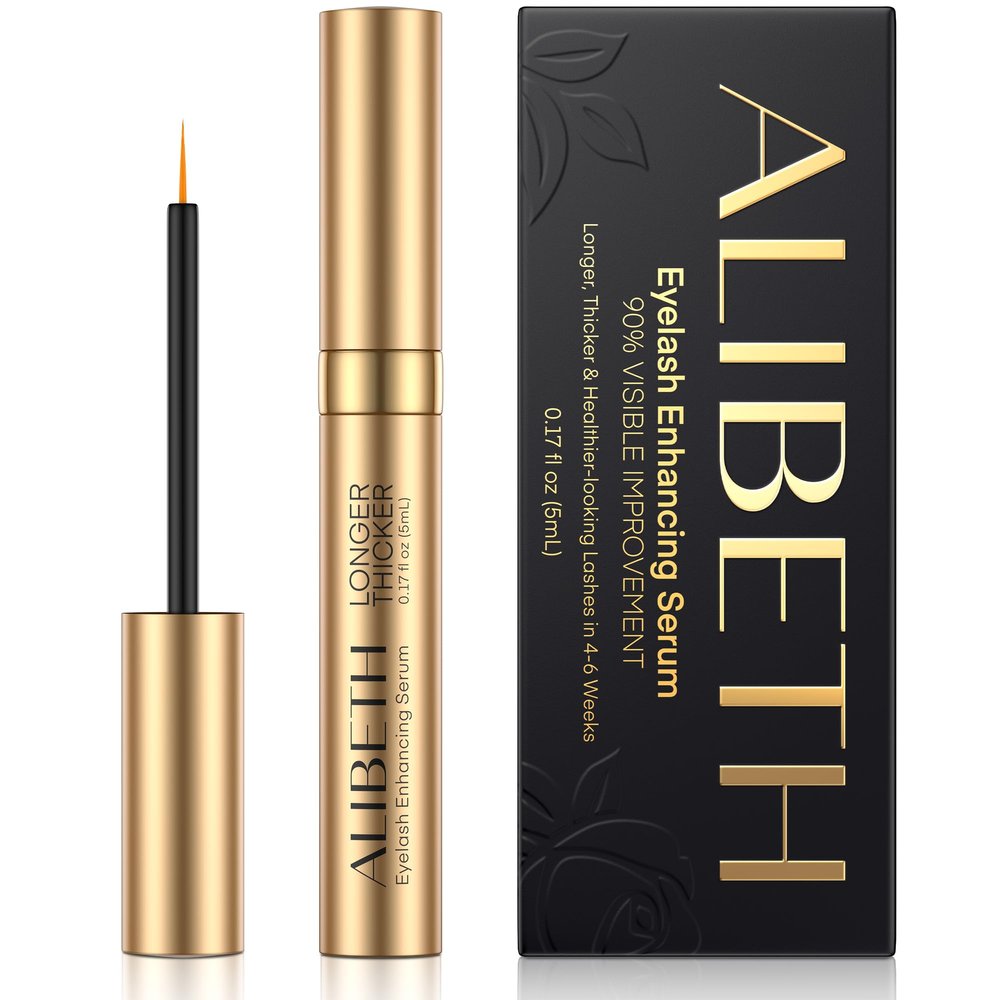 Alibeth Lash Serum for Eyelash Growth - Lash Enhancer for Thicker Longer and Fuller Eyelashes - Advanced Natural Formula Vegan & Cruelty-Free 0.17 Fl Oz (Pack of 1)