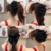 5Pcs Large Bow Bubble Clips,Large Claw Clips For Thick Hair,Chiffon Silk Flower Bow Hair Claw Jaw Clip, Thick Hairs Claw Clips For Fluffy Long Hairs(A) view 3