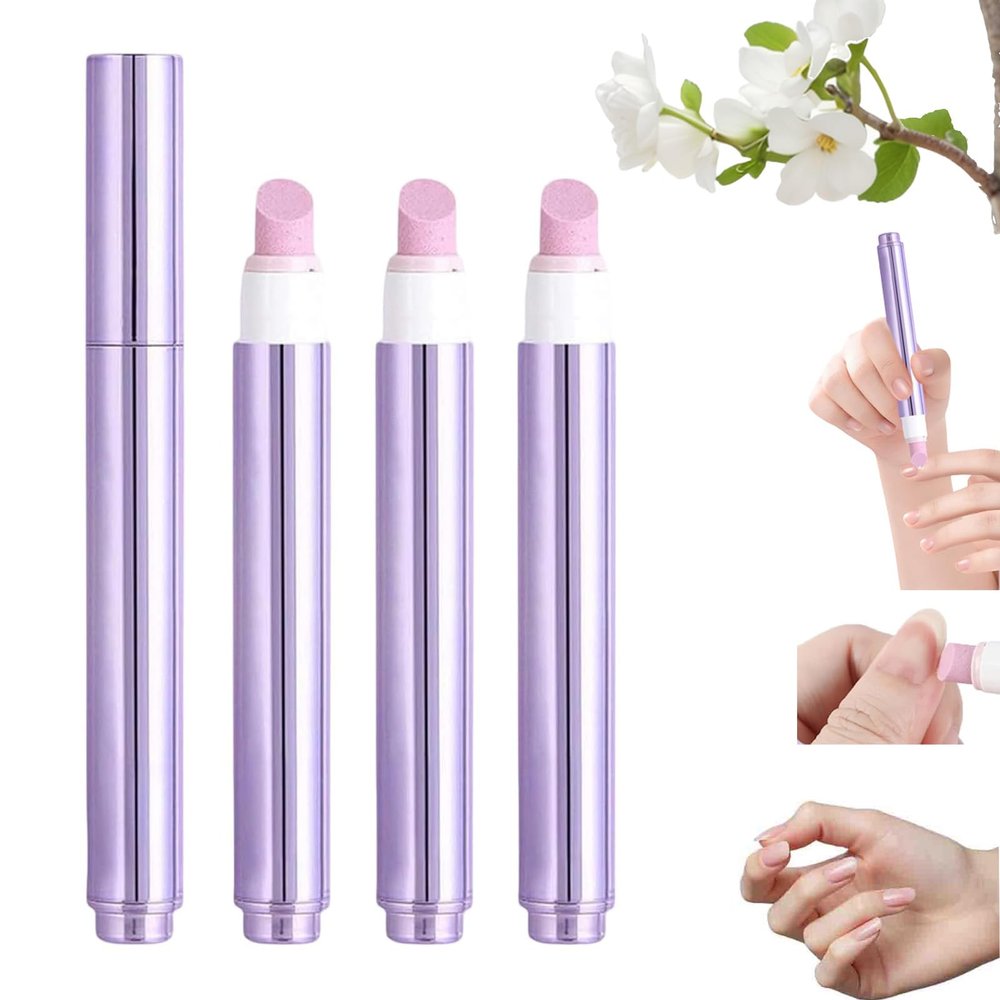 Upgrade 3-in-1 Nail Care Pen,New Cuticle Pusher Nail Oil Pen with Ceramic Tip,Moisturize Strengthen Brighten Nails Care,for Hangnails,Dry and Damaged Nails (3)