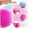 2Pcs Silicone Body Scrubber, Non-Slip PVC Massage Gloves with Hanging Hole Practical Double Sided Brush for Showering Massage view 4