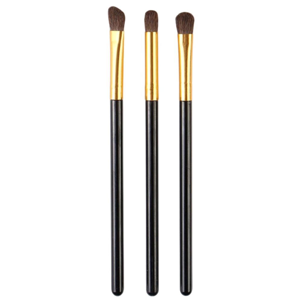 3Pcs Eyeshadow Brushes, 5x0.4" Professional Synthetic Eye Shadow Brush, Portable Makeup Brushes For Blending Eyeshadow, Eyeliner, Crease, Eyebrow