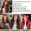 HC 34inch Chocolate Brown Lace Front Wig 13x6 HD Body Wave Human Hair Brown Human Hair Wig 200% Density Pre Plucked Glueless Brown Wigs human hair for Women34inch view 3