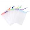 10 PCS Foaming Mesh Bags, Portable Soap Saver Hangable Net Soap Pouches, Nylon Drawstring Bags Shower Foaming Mesh Face Cleansing Tool Bath Soaps view 1