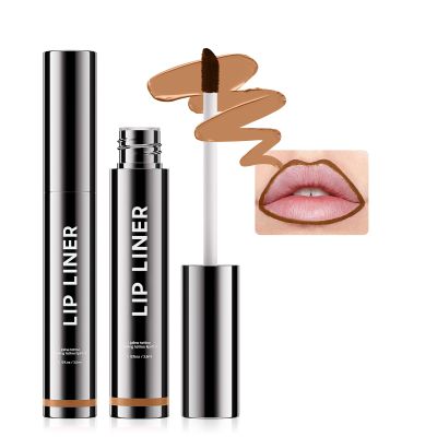 Peel Off Lip Liner Stain - Non-Stick Cup Lip Comfortable Vivid Color Peel Lip Stain Transfer-Proof & Long - Wear, Create Beauty & Charming Lip Makeup For All Skin Types with All-Day (#02 Cocoa)