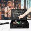 fagauhds Barber Beauty Salon Tool Kits, Hairdresser Suitcase Travel Code Case, Portable Tool Organizer, Suitable for Organizing Scissors, Trimmers, Combs, Brushes and Other Styling Tools (Black) view 3
