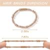 hair ties 48PCS No-Damage Boho Hair Ties - Elastic Bracelet Style, Cute for Thick/Thin Hair view 2