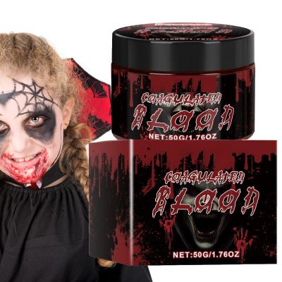 Fake Blood Makeup - Professional Washable Stage Blood | Special Effect Makeup For Zombie Vampire Parties | Realistic Dripping Sticky Halloween Effects | Kit For Splatter Clothes