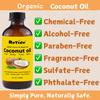 Organic Fractionated Coconut Oil, Cold Pressed Pure Liquid Carrier Oil with Pump, Hexane Free, Glass Bottle, 8 Fl Oz view 4