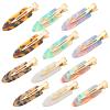 12 Pack Creaseless Hair Clips 2.3'' No Crease Hairclips Colorful Curl Pin Clips No Bend Hair Clip for Women Flat Duckbill Hairclip Alligator Hairs Barrette Makeup Hairclip for Women Girls view 1