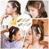 12 Pack Creaseless Hair Clips 2.3'' No Crease Hairclips Colorful Curl Pin Clips No Bend Hair Clip for Women Flat Duckbill Hairclip Alligator Hairs Barrette Makeup Hairclip for Women Girls view 4