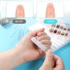 4PCS Glass Nail File Set, Women Crystal Fingernail Buffers Long Double Sided Glass Nail Buffer Professional Care Tools Kit for Pedicure Fingernails Toenail Manicure Buffer Cuticle Trimmer view 2