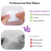 200pcs Nail Cotton Pads, 1 Pull-Off Pump-Style Bottle Suitable for Nail Care Wipes, Nail Cleaning Pads, Mascara Extension Glue Cleaning Wipes, and Nail Care Product Sets (White) view 3