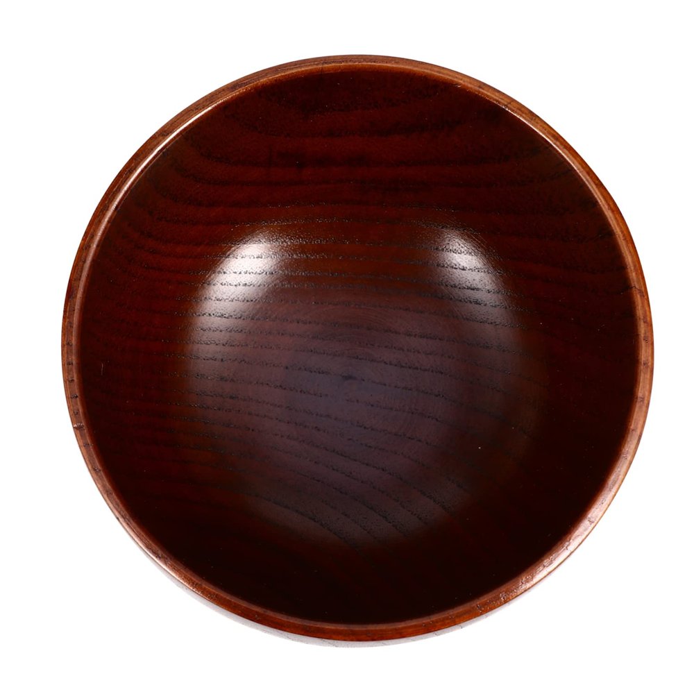 BESTYASH Wooden Shaving Soap Bowl Thick Polished Shaving Mug with Solid Wood Handle for Men Wet Shave Lathering Cup Stylish Beard Bowl