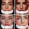 8 Pcs Holographic Multicolor Glitter Freckles Face Tattoo, Glow Up Cosmetic Glitter for Face, Sparkle Makeup Patches, Waterproof Face Speckles for Christmas (8PcsG Holographic Multicolor) view 4