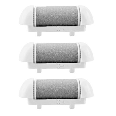 3 Pack Replacement Roller Head for Electric Callus Remover, Pedicure Kit Refill Rollers -Regular Coarse for Feet (3 Pack Medium Coarse)