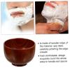 Beavorty Solid Wood Shaving Soap Bowl Mug for Men Traditional Wet Shave Comfortable Round Design Easy to Handle Classic Shaving Enthusiasts view 4