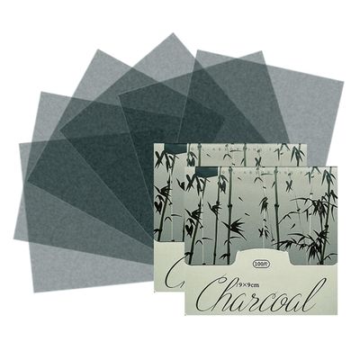 BOROLA 200 Sheets Oil Blotting Paper PLUS 9x9cm for Face, Extra-Large Soft Absorbing Pads for Face Shine Control, Portable Oil Absorbing Tissues for All Skin Types(Bamboo Charcoal Scents)