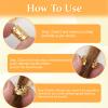 100pcs Gold Hair Cuffs Charms Rings for Braids, Gold Hair Jewelry Accessories Adjustable Loc Jewelry Dreadlocks Braid Clips Decorations for Black Women Men Festival Pirate view 4