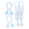 FRCOLOR 10pcs Elegant Girl Hair Ties Soft Elastic Hair Scrunchies for Daily Wear and Parties Blue Color view 1
