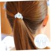 FRCOLOR 10pcs Elegant Girl Hair Ties Soft Elastic Hair Scrunchies for Daily Wear and Parties Blue Color view 3