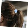 FRCOLOR 10pcs Elegant Girl Hair Ties Soft Elastic Hair Scrunchies for Daily Wear and Parties Blue Color view 4