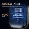 Electric Foil Shaver for Men - Mini Electric Razor for Face Shaving with 3 Floating Blades, USB-C Fast Charging Rechargeable Travel Razor, IPX7 Waterproof Wet Dry, LED Display, Travel Lock view 3